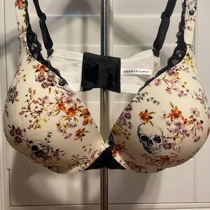 Torrid Floral and Skull Bra